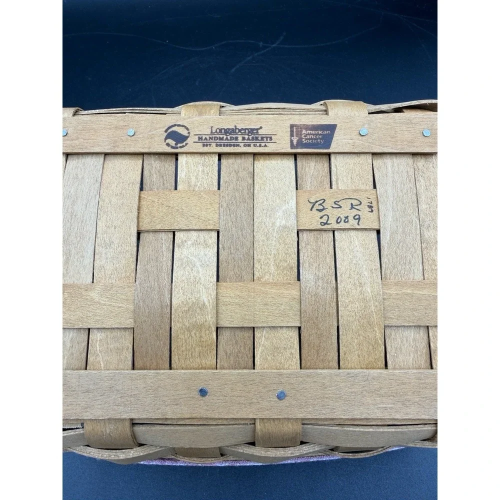 🧺💗 Longaberger 2009 Horizon of Hope Basket – w/ Liner & Protector 💗🧺